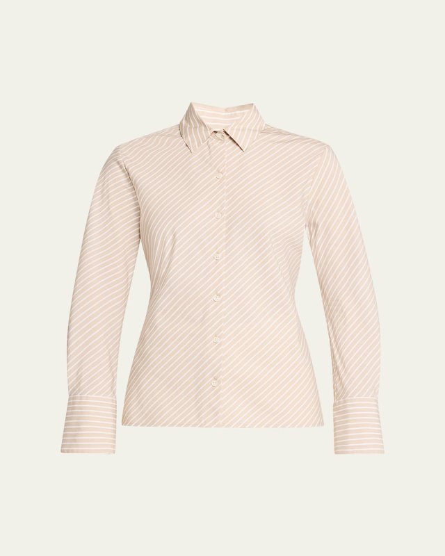 Sylvia Stripe Long-Sleeve Shirt
